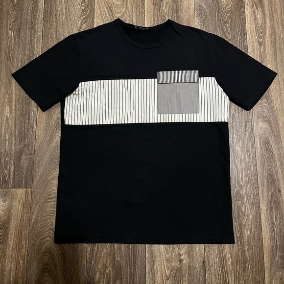 Dior Pin Stripe Pocket T-Shirt